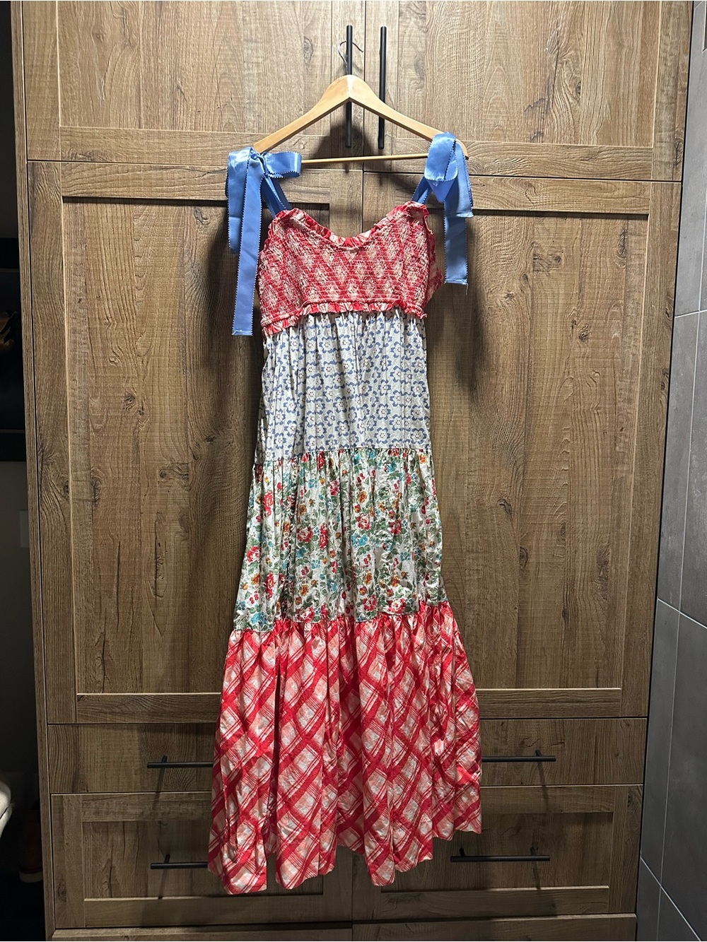 Free People 🍒Bluebell Maxi Dress Cherry Combo - Picture 2 of 3